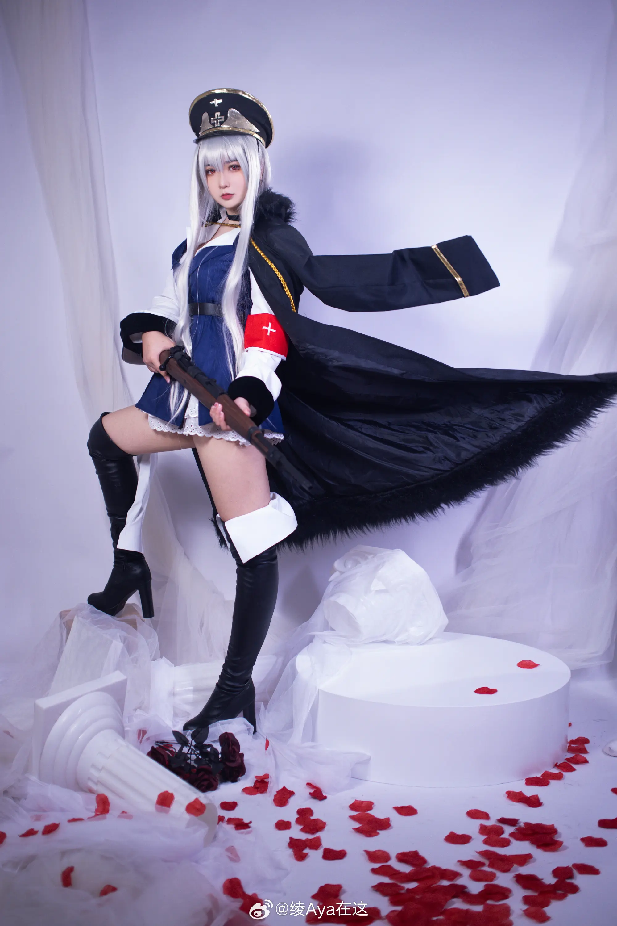 COSPLAY 毛瑟98K，为您效劳。让我为您扫除前方的障碍吧 少女前线@绫Aya在这 COSPLAY-第14张