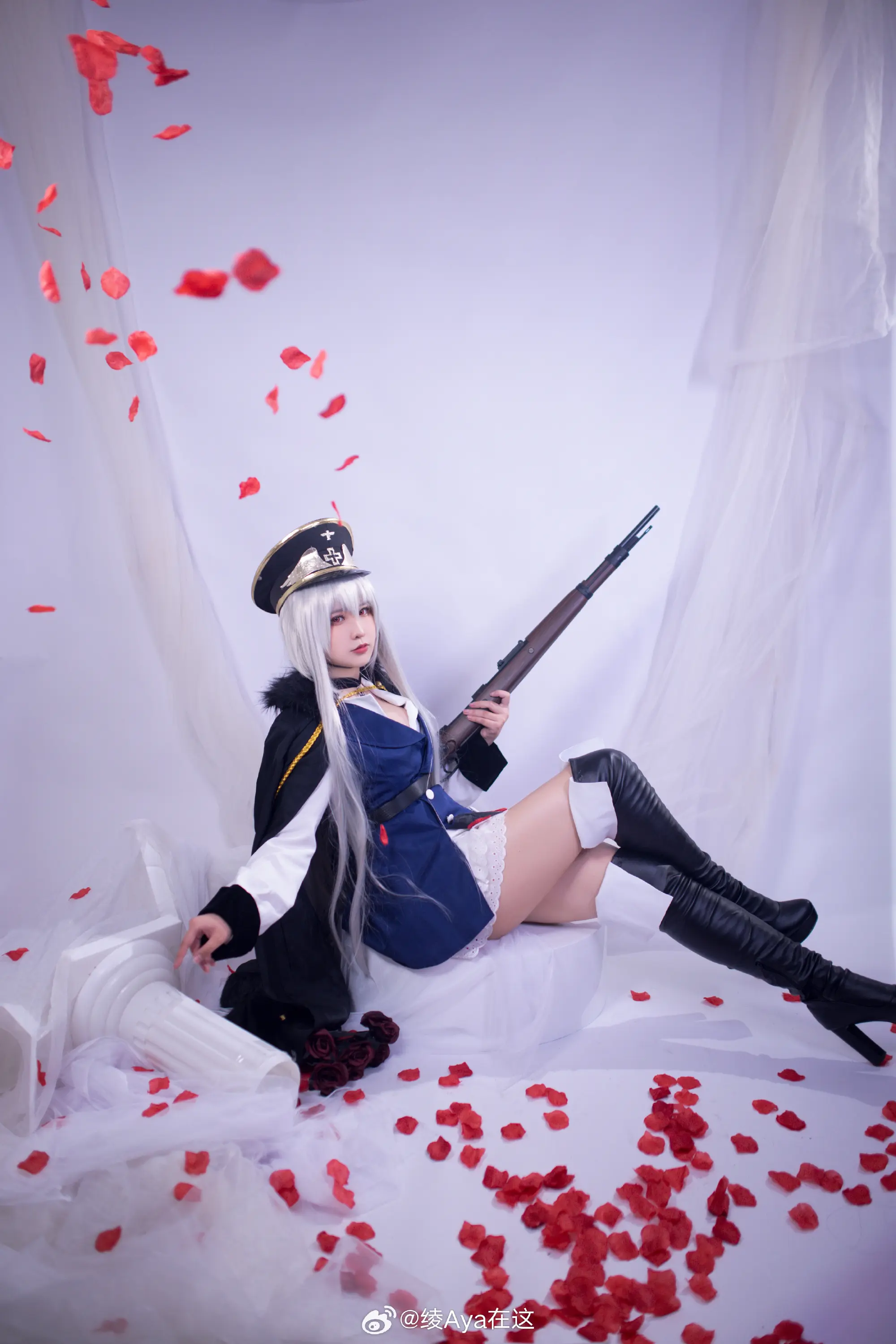 COSPLAY 毛瑟98K，为您效劳。让我为您扫除前方的障碍吧 少女前线@绫Aya在这 COSPLAY-第13张