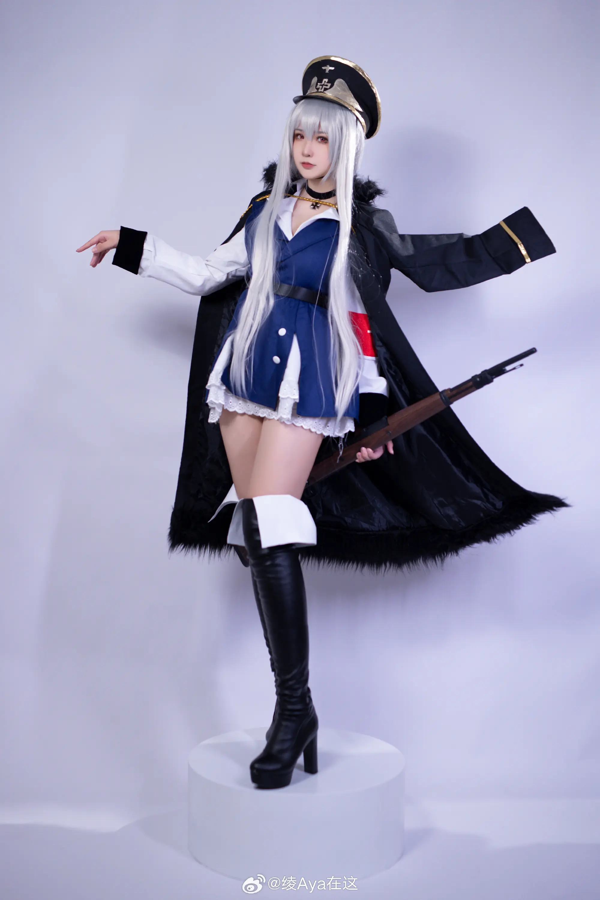 COSPLAY 毛瑟98K，为您效劳。让我为您扫除前方的障碍吧 少女前线@绫Aya在这 COSPLAY-第2张