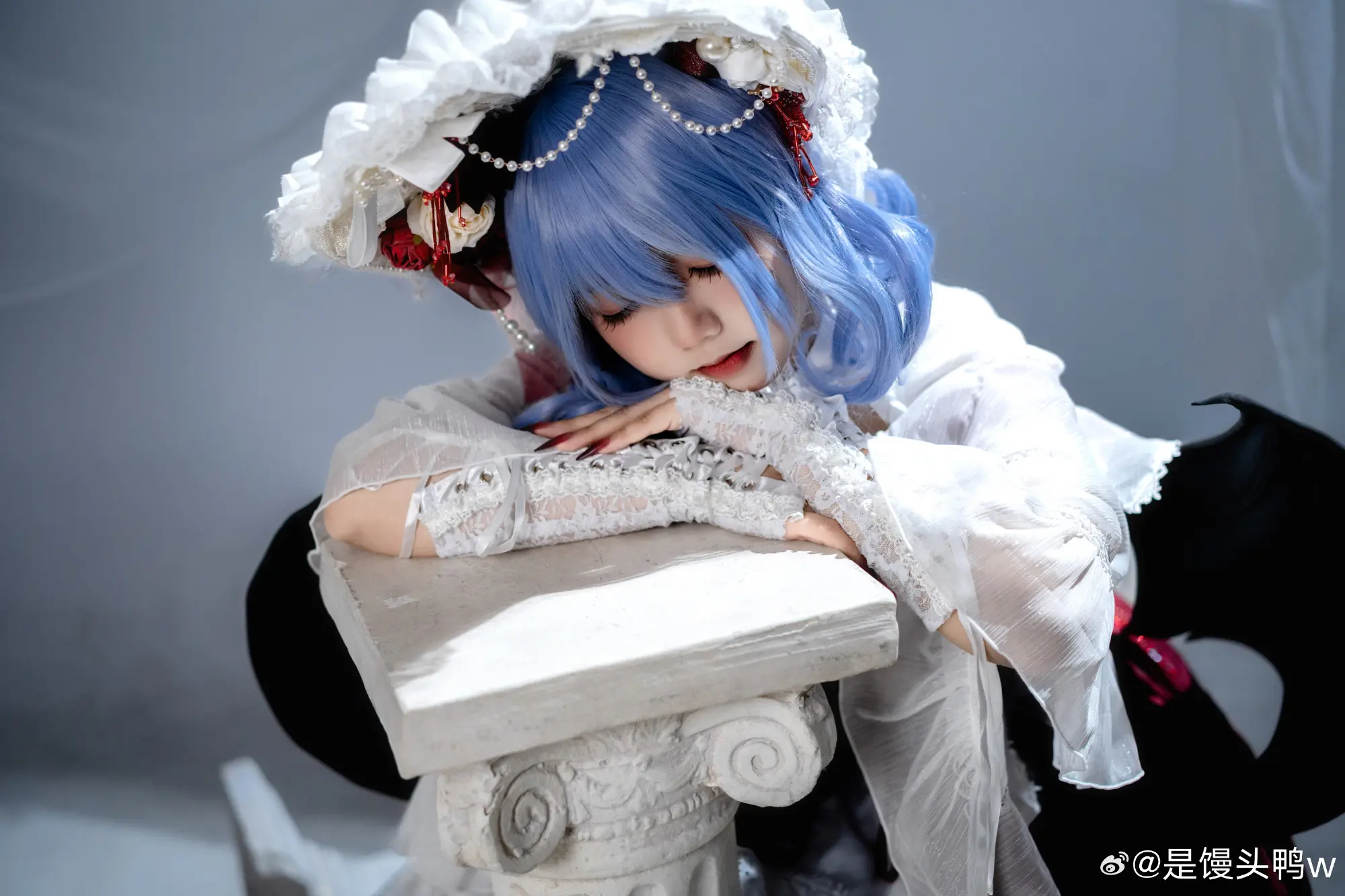 COSPLAY 永远鲜红的幼月 东方project 蕾米莉亚·斯卡雷特@是馒头鸭w COSPLAY-第5张