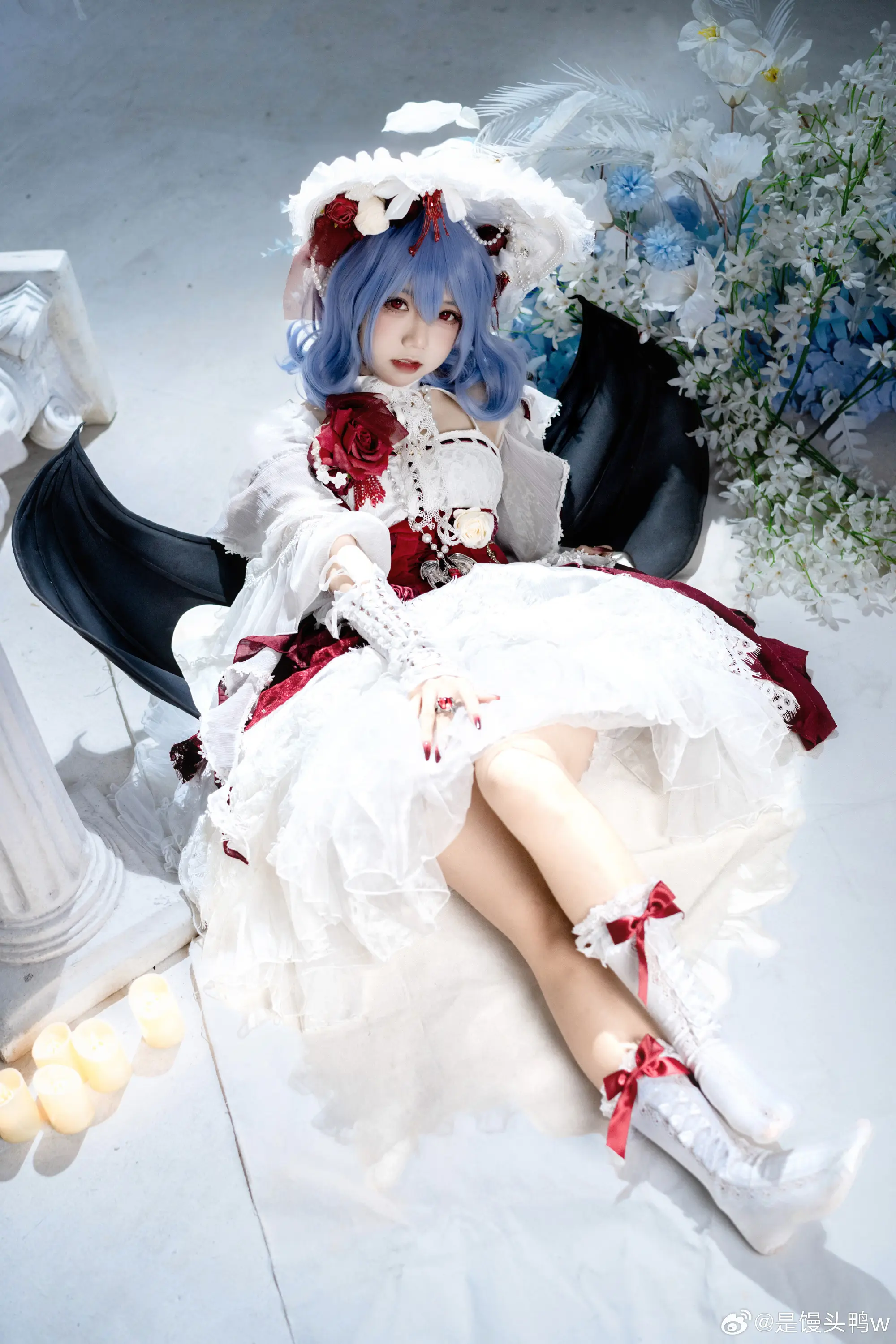COSPLAY 永远鲜红的幼月 东方project 蕾米莉亚·斯卡雷特@是馒头鸭w COSPLAY-第8张