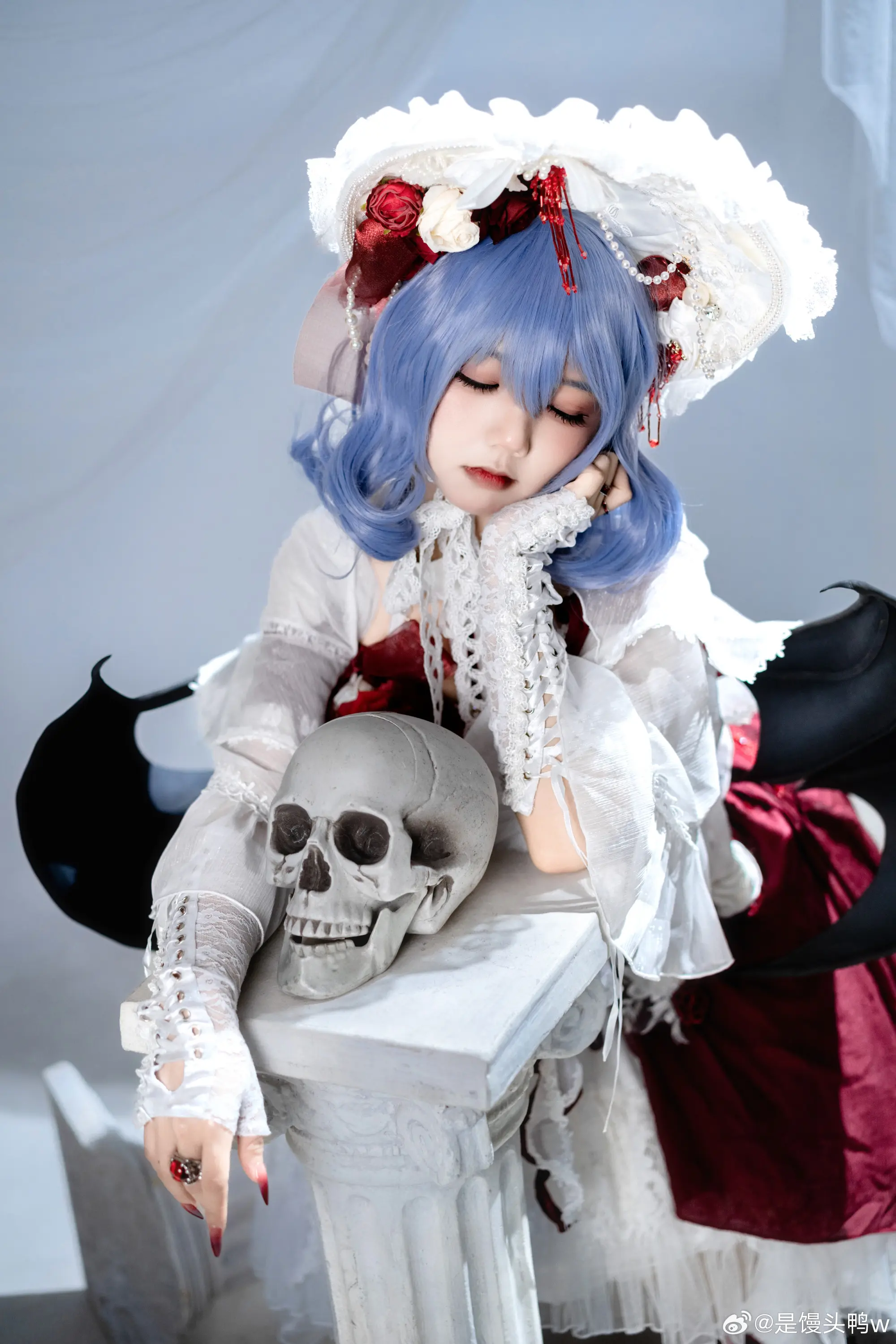 COSPLAY 永远鲜红的幼月 东方project 蕾米莉亚·斯卡雷特@是馒头鸭w COSPLAY-第11张