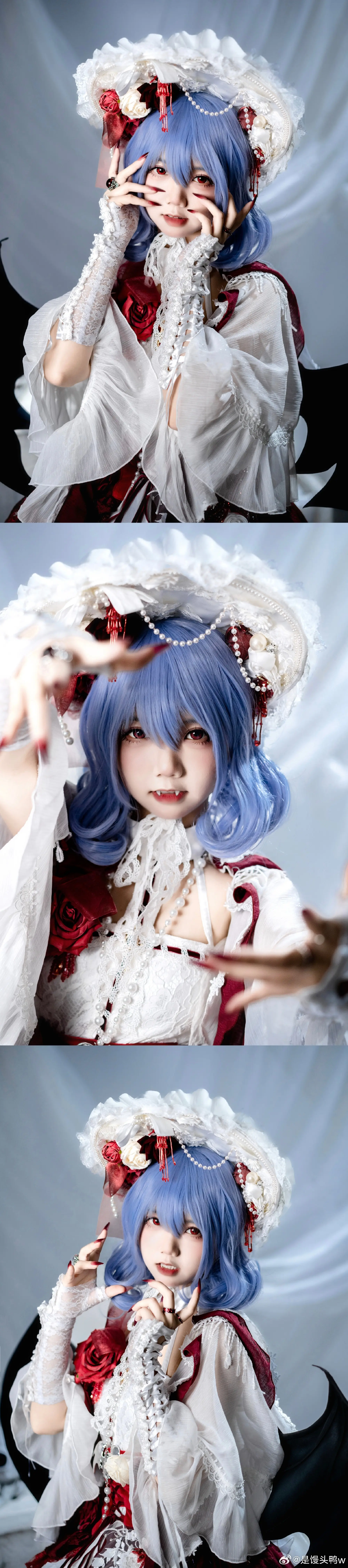 COSPLAY 永远鲜红的幼月 东方project 蕾米莉亚·斯卡雷特@是馒头鸭w COSPLAY-第6张