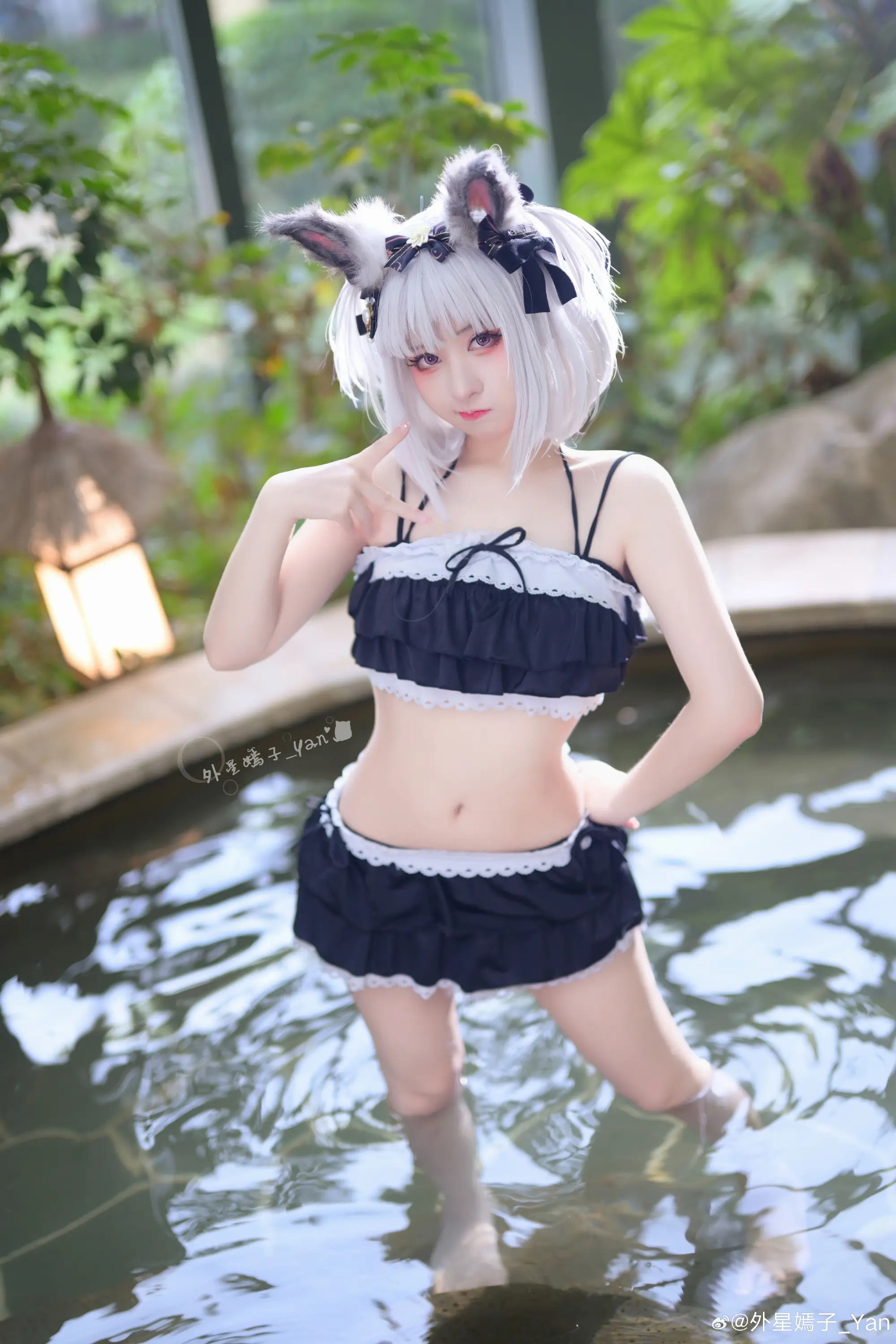 COSPLAY 兽耳控来咯！小狐狸变成人类的话...也会很可爱的吧~你说是吧是吧~嗯哼哼~@外星嫣子_Yan COSPLAY-第3张