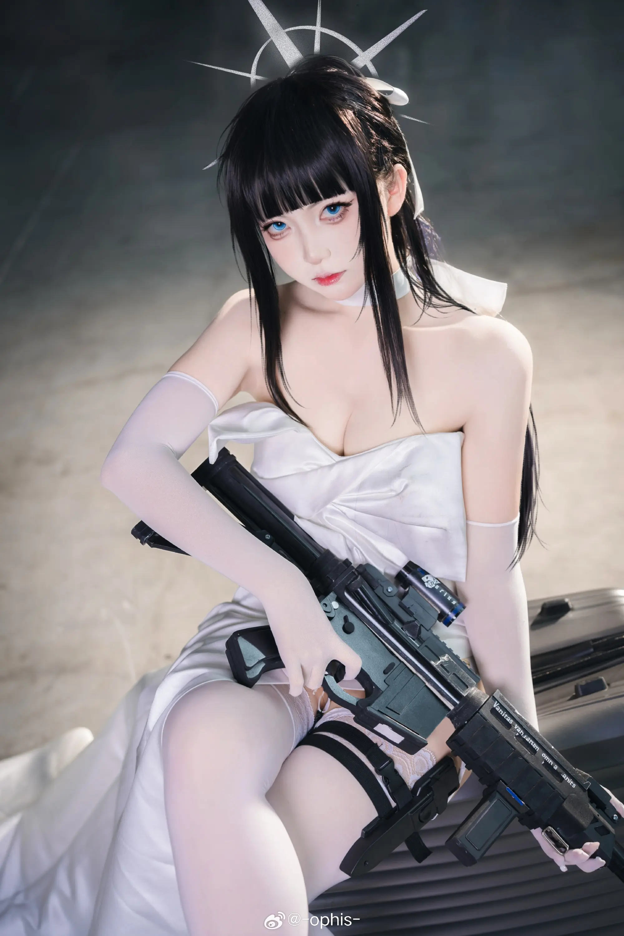 COSPLAY 蔚蓝档案 锭前纱织 @-ophis--公众号小姨ai