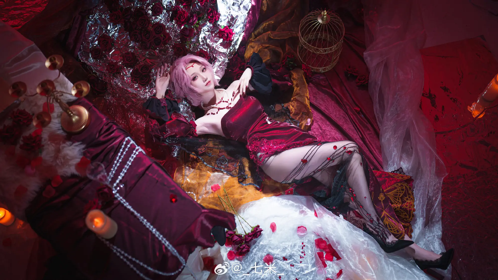 COSPLAY  一起来喝一杯么～？放心吧局长——这只是石榴汁而已。 无期迷途 切尔西伯爵·月隐奢情@_七米_ COSPLAY-第10张