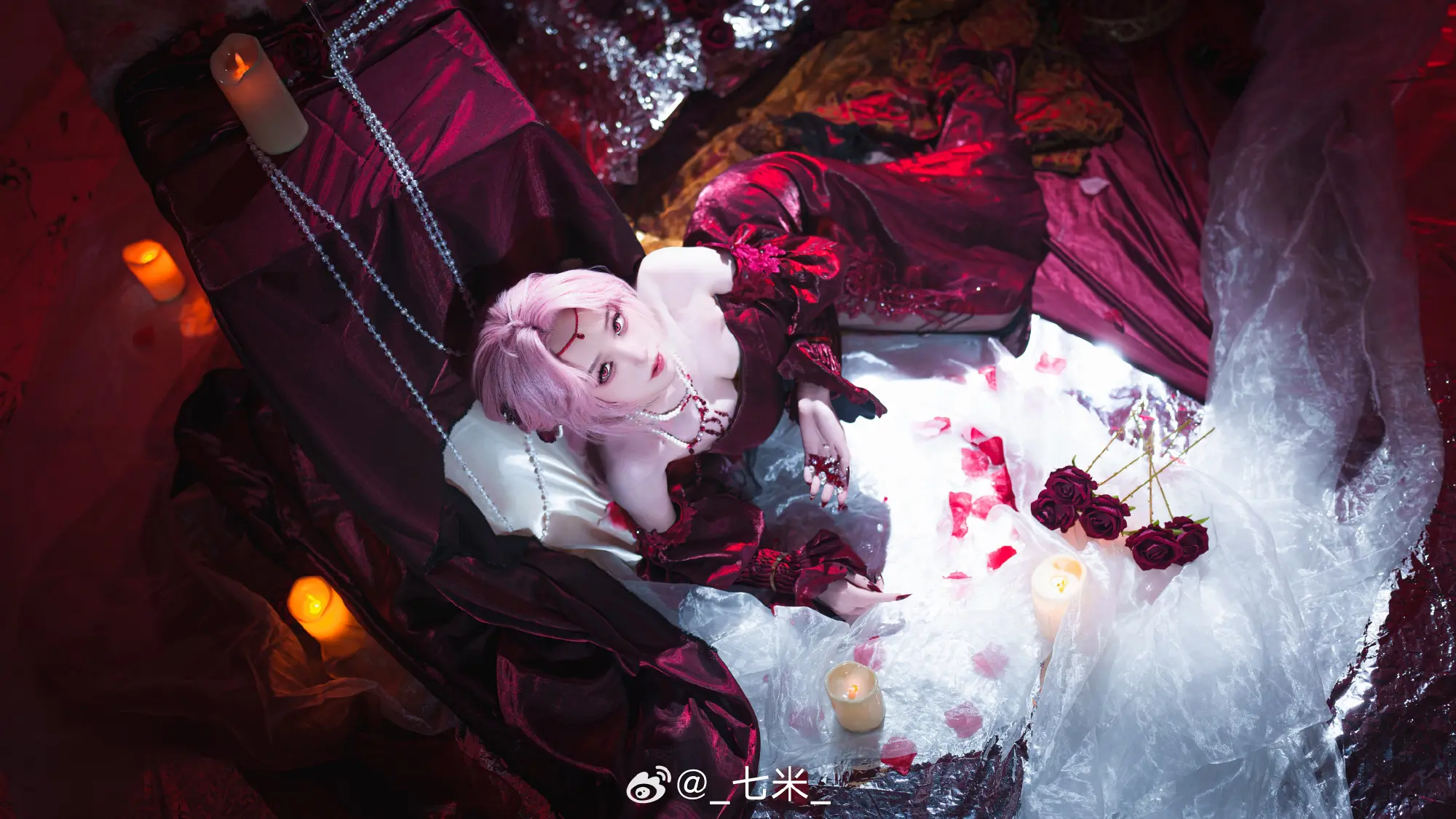COSPLAY  一起来喝一杯么～？放心吧局长——这只是石榴汁而已。 无期迷途 切尔西伯爵·月隐奢情@_七米_ COSPLAY-第17张