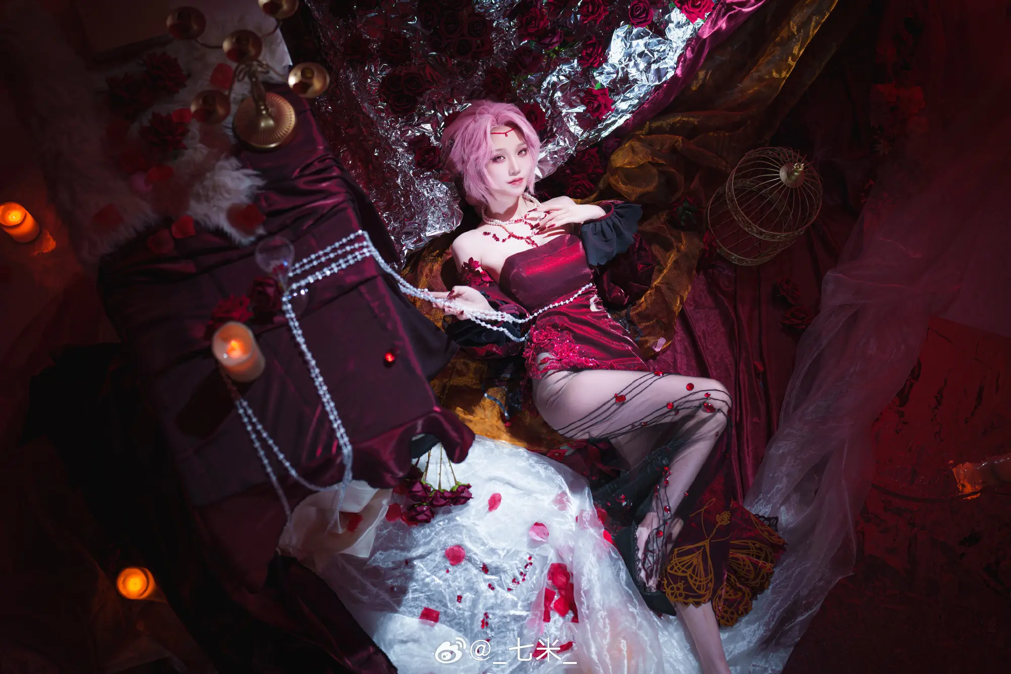 COSPLAY  一起来喝一杯么～？放心吧局长——这只是石榴汁而已。 无期迷途 切尔西伯爵·月隐奢情@_七米_ COSPLAY-第13张