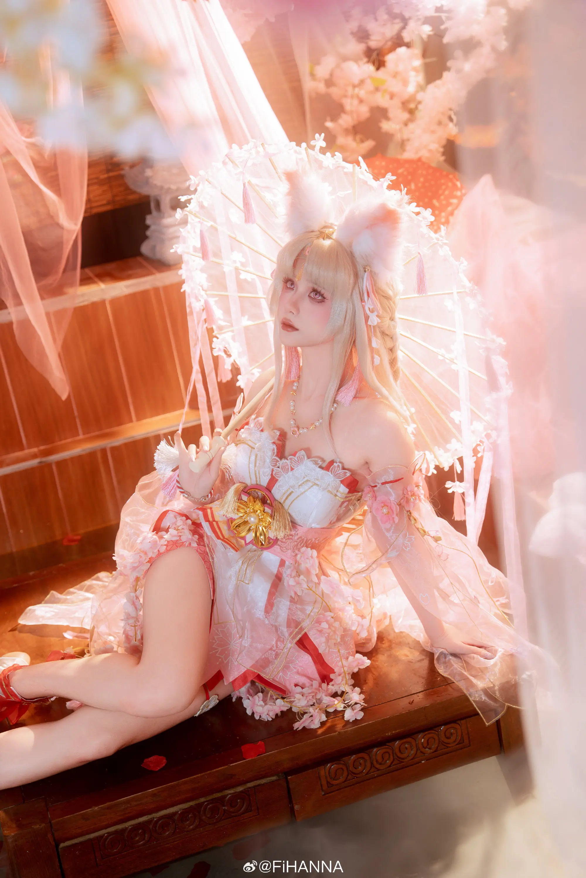 cosplay 🌸可以对胡桃再温柔一点吧🌸 永劫无间 土御门胡桃@FiHANNA-公众号小姨ai