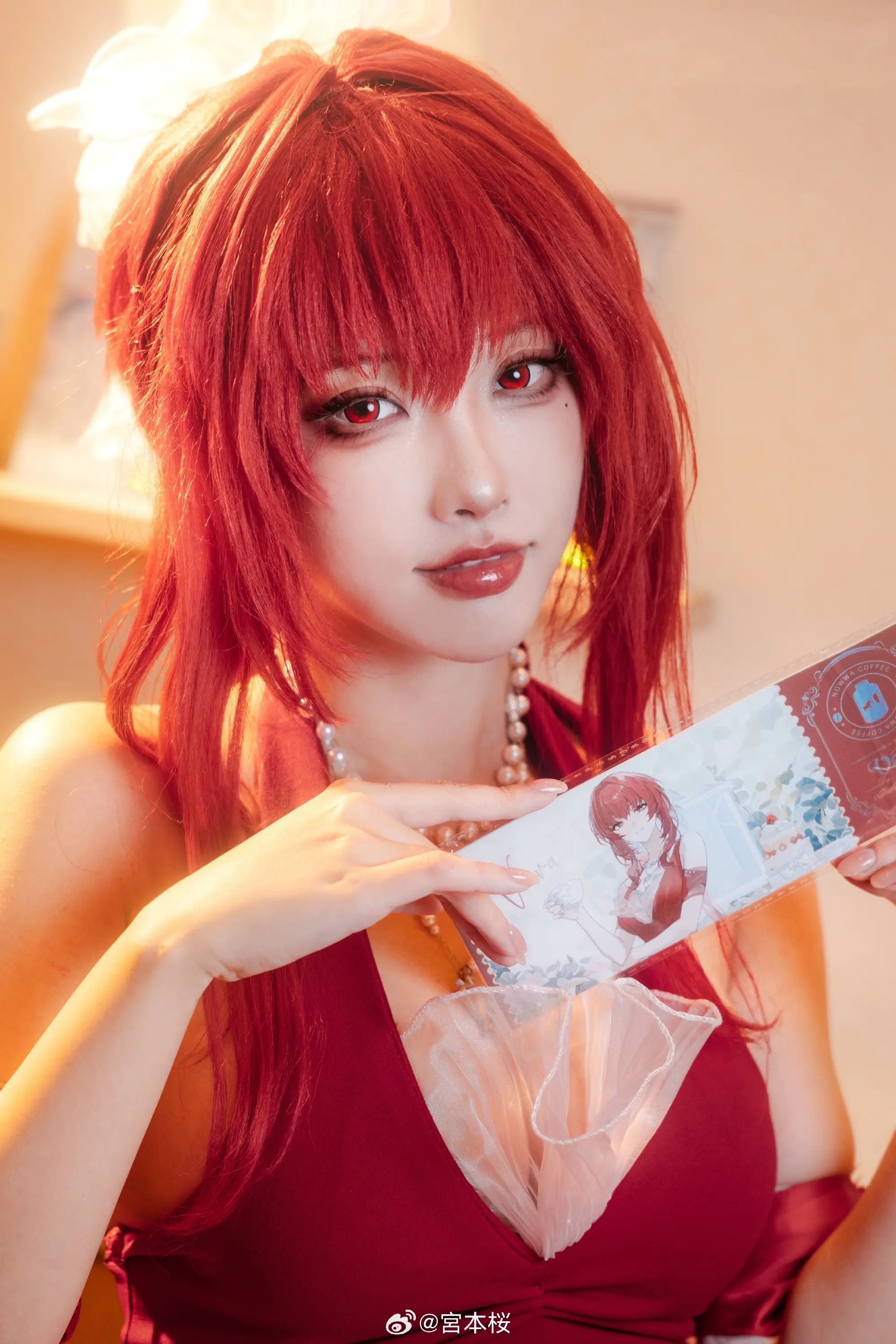 🌹☕️美丽坏女人薇拉闪现咖啡厅✨✨ 战双帕弥什 末路燎原@宮本桜-公众号小姨ai