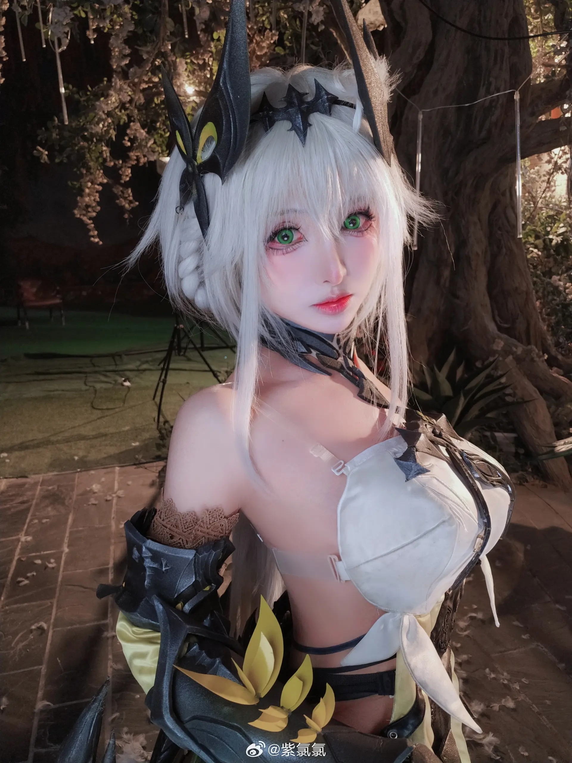 COSPLAY你看那雪是神明撒下的花 二重螺旋狩夜 赛琪@紫氯氯-公众号小姨ai