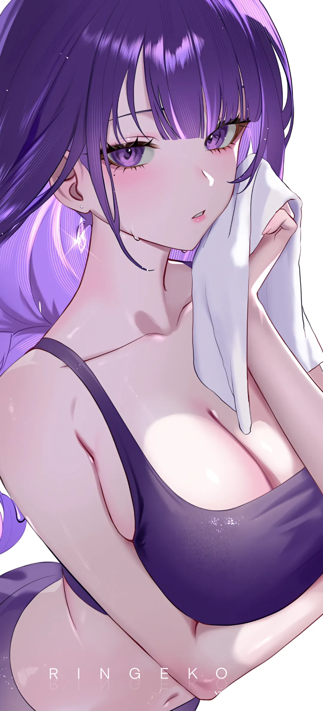 【动漫壁纸】绝区零 薇薇安 蔚蓝档案 普拉娜 阿罗娜 调月莉音 原神 雷电将军 插画美图推荐-公众号小姨ai