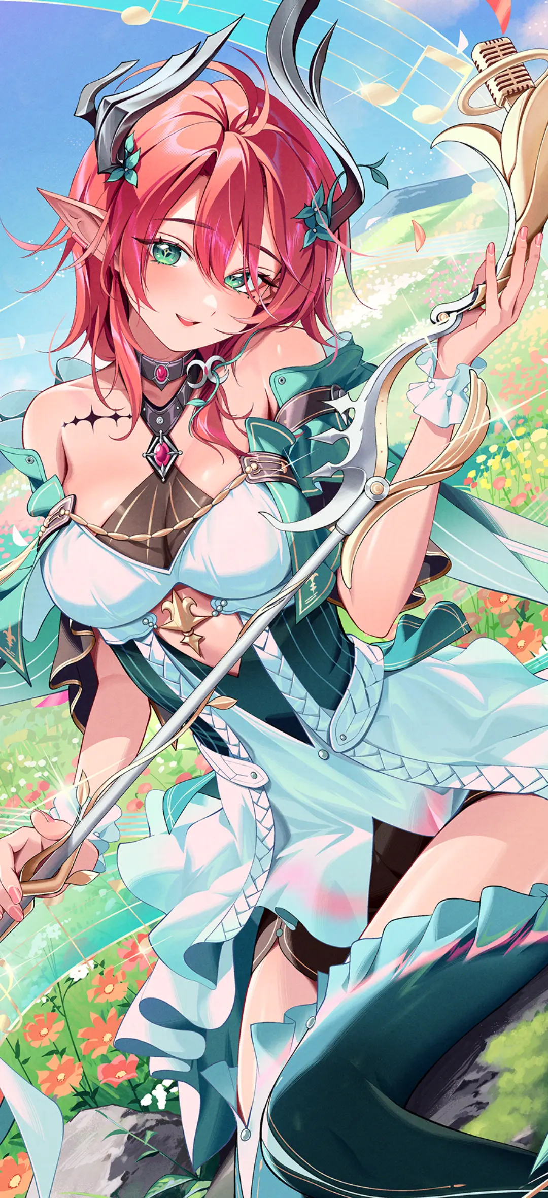 【动漫壁纸】初音未来 星穹铁道 风堇 缇宝 缇里西庇俄丝 原神 芙宁娜 碧蓝幻想 姬塔 鸣潮 夏日天空 插画美图推荐 壁纸-第13张