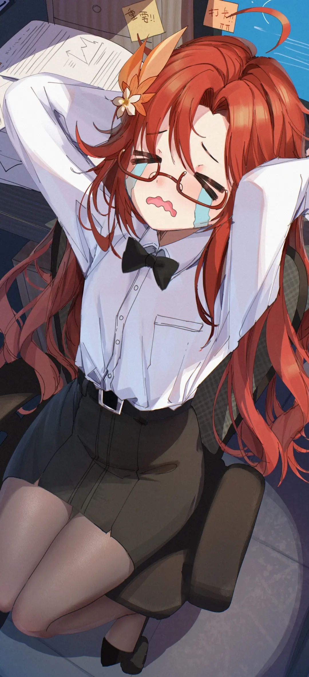 【动漫壁纸】元气偶像少女 蔚蓝档案 妃咲 崩滑3 琪亚娜 花鸟风月 星穹铁道 银狼 原神 芙宁娜 插画美图推荐 壁纸-第9张