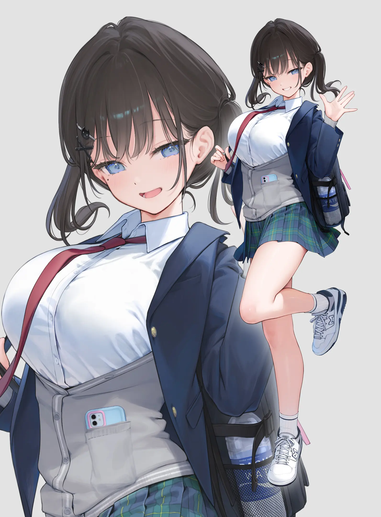 【动漫壁纸】学园偶像大师 秦谷美铃 鸣潮 千咲 卡提希娅 绝区零 仪玄 蔚蓝档案 戒野美咲 插画美图推荐 壁纸-第16张