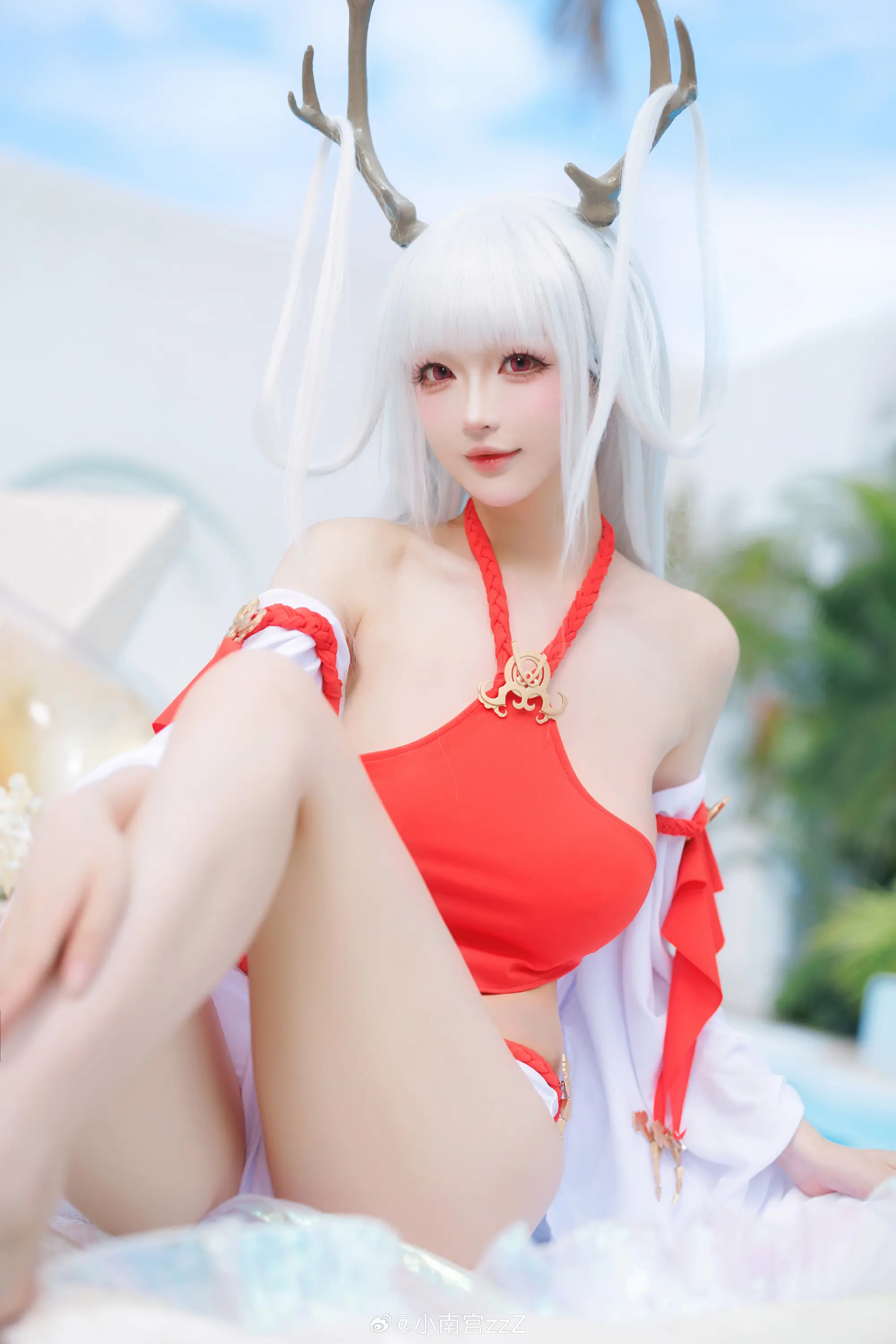 COSPLAY 乖乖，摸摸头摸摸头…   碧蓝航线 四万十@小南宫zzZ-公众号小姨ai