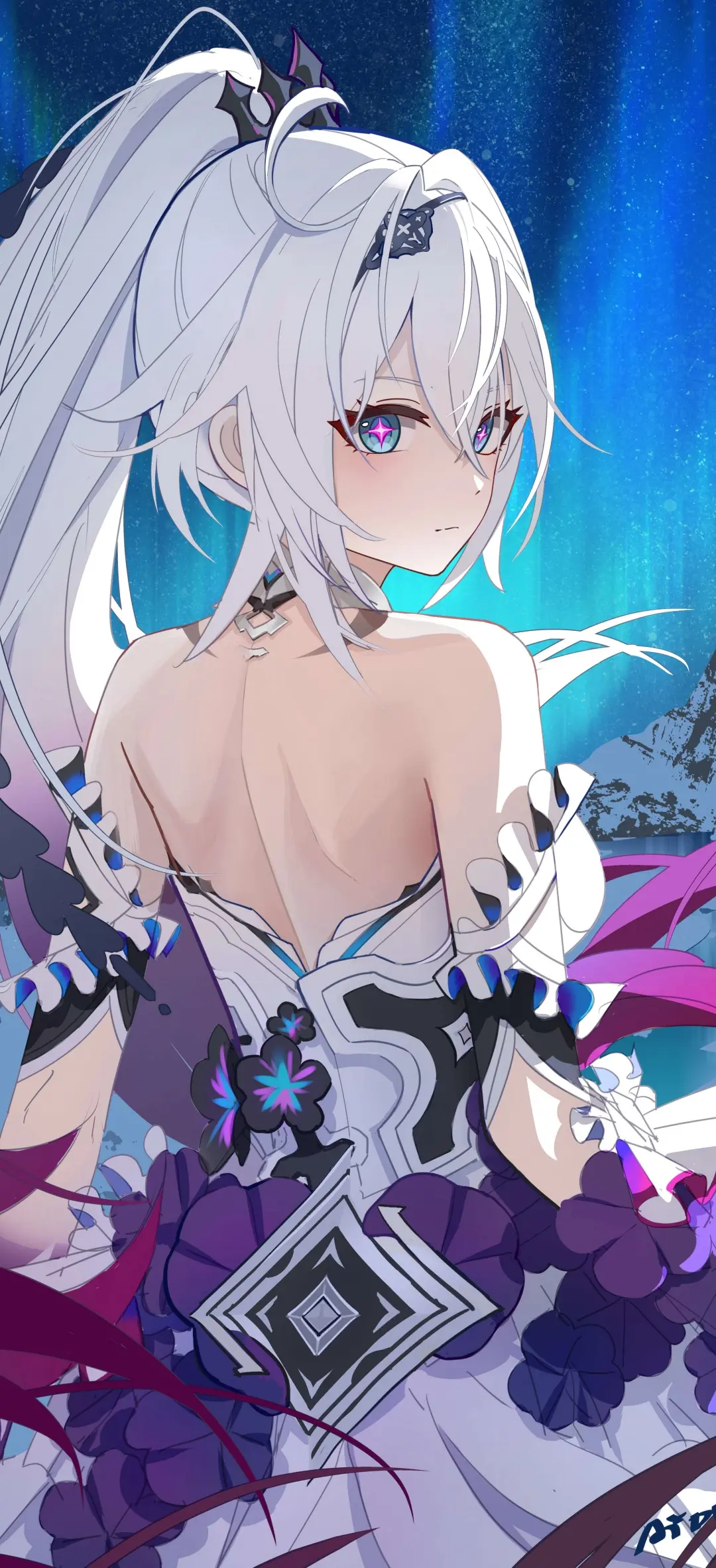 【动漫壁纸】明日方舟 Mon3tr Nikke：胜利女神 アルカナ 原神 芙宁娜 星穹铁道 风堇 绝区零 星见雅  插画美图推荐-公众号小姨ai