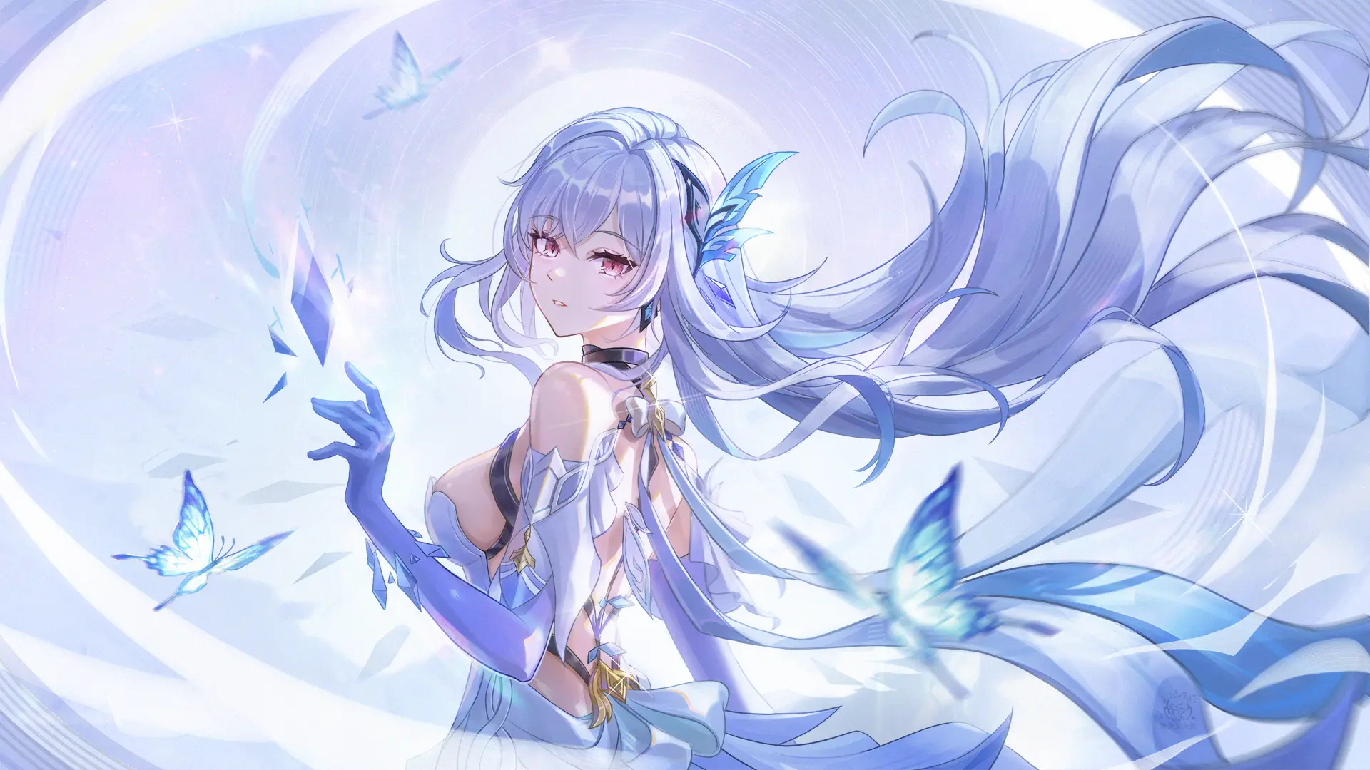 【动漫壁纸】星穹铁道 流萤 绝区零 橘福福 仪玄 鸣潮 菲比 蔚蓝档案 砂狼白子 原神 芙宁娜 甘雨 插画美图推荐 壁纸-第17张
