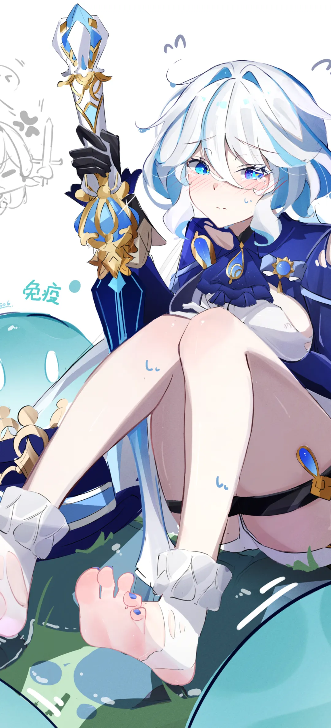 【动漫壁纸】原神 芙宁娜 孤独摇滚 小波奇 蔚蓝档案 妃咲 插画美图推荐 壁纸-第9张