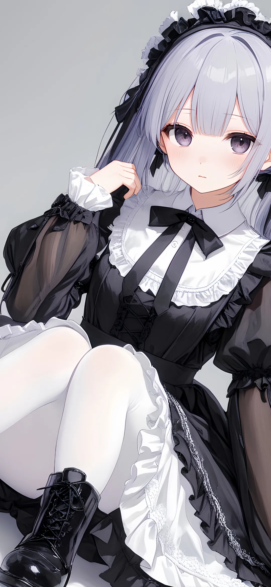 【动漫壁纸】兽耳美少女 银发 衬衫 绝区零 星见雅 鸣潮 赞妮 插画美图推荐 壁纸-第1张