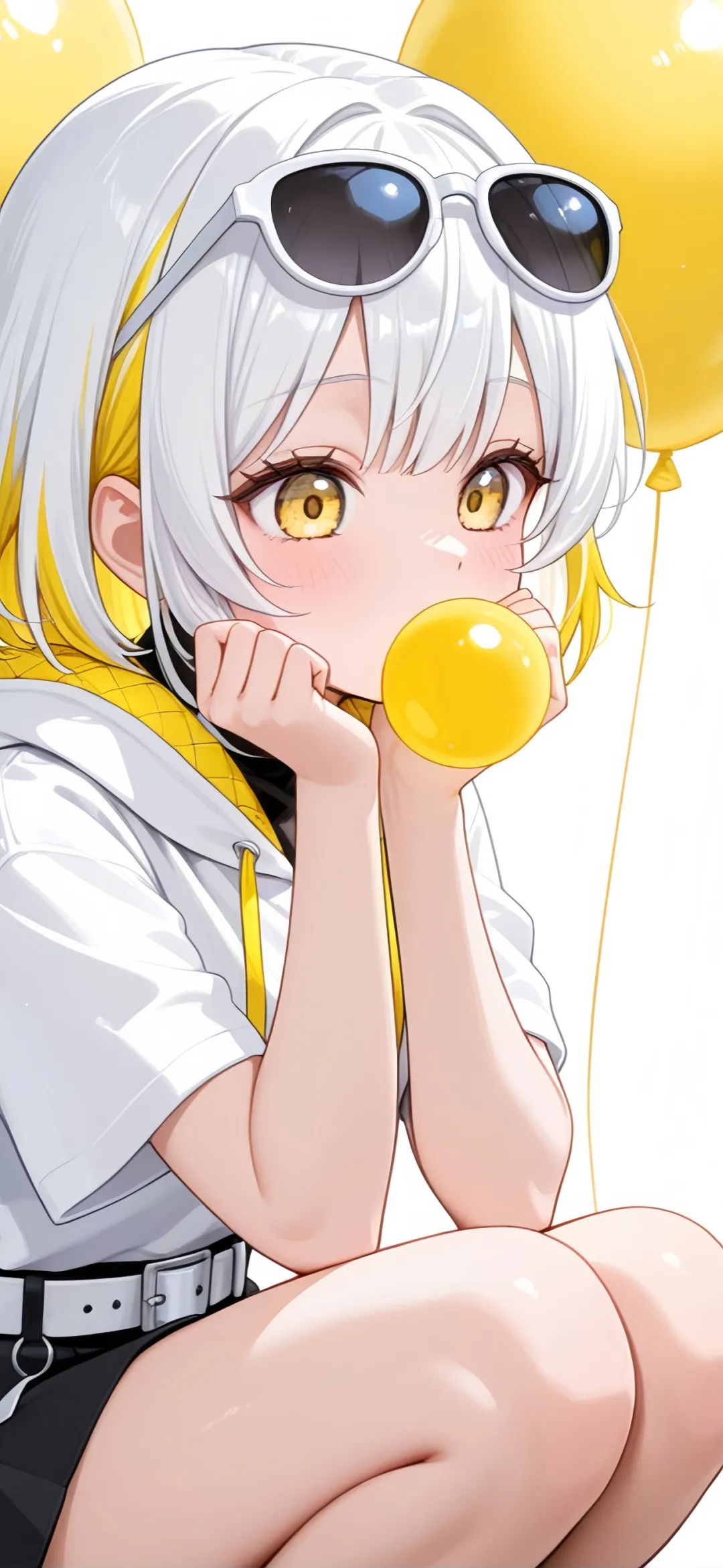 【动漫壁纸】兽耳美少女 银发 衬衫 绝区零 星见雅 鸣潮 赞妮 插画美图推荐 壁纸-第5张