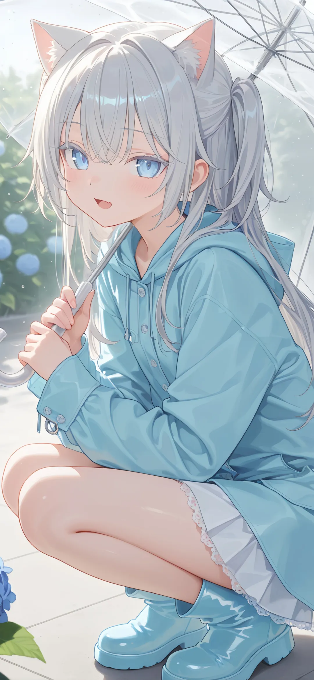 【动漫壁纸】兽耳美少女 银发 衬衫 绝区零 星见雅 鸣潮 赞妮 插画美图推荐 壁纸-第6张
