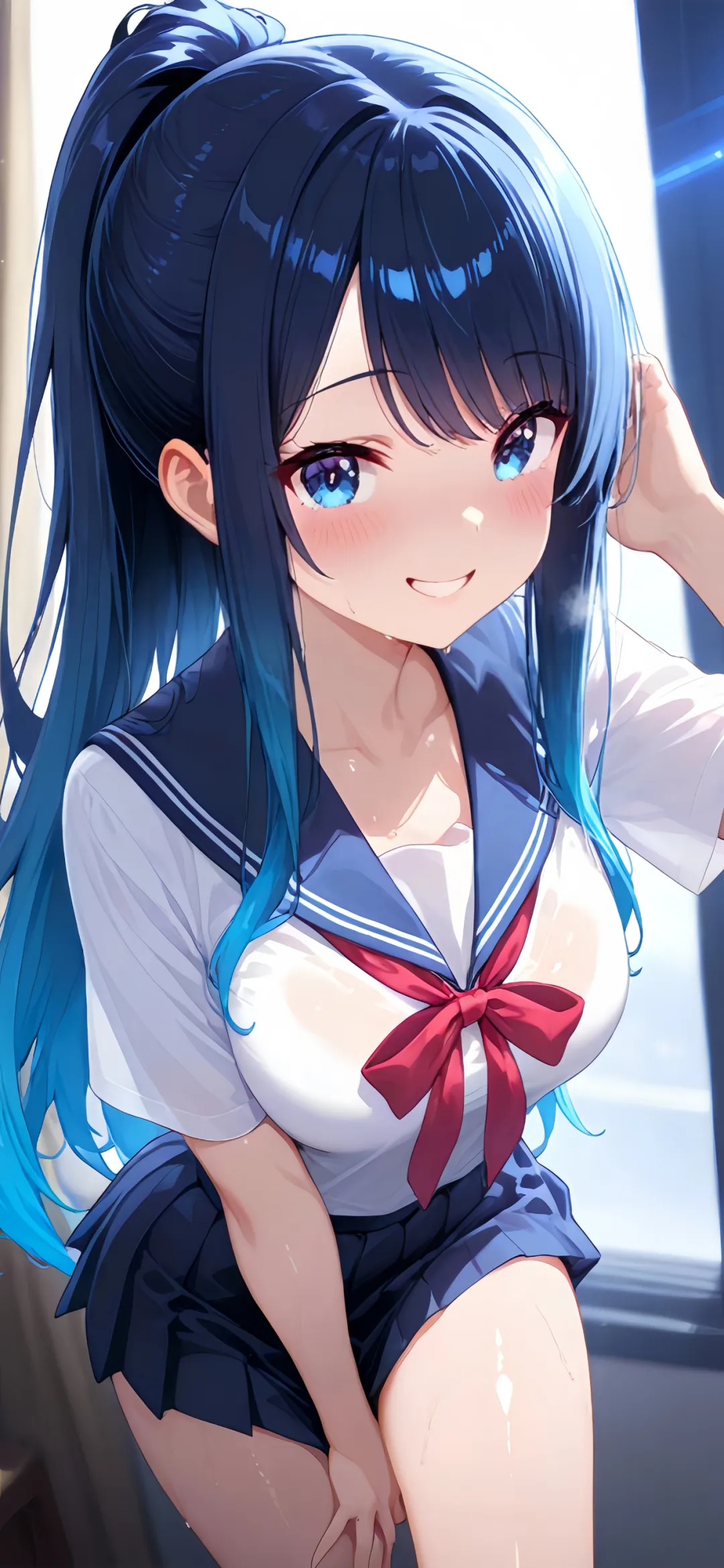 【动漫壁纸】兽耳美少女 银发 衬衫 绝区零 星见雅 鸣潮 赞妮 插画美图推荐 壁纸-第8张