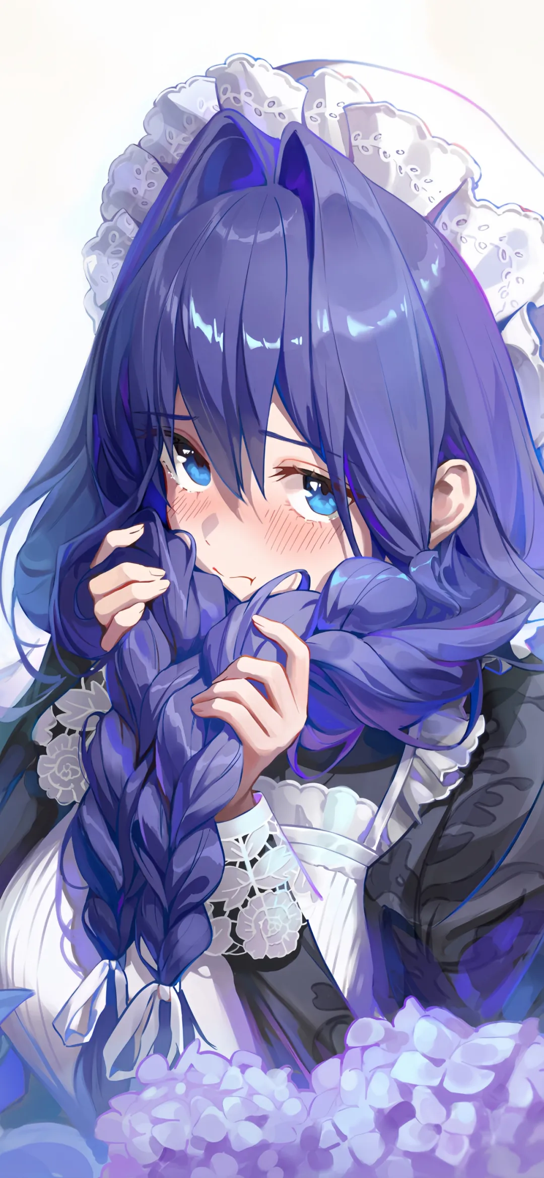 【动漫壁纸】兽耳美少女 银发 衬衫 绝区零 星见雅 鸣潮 赞妮 插画美图推荐 壁纸-第10张