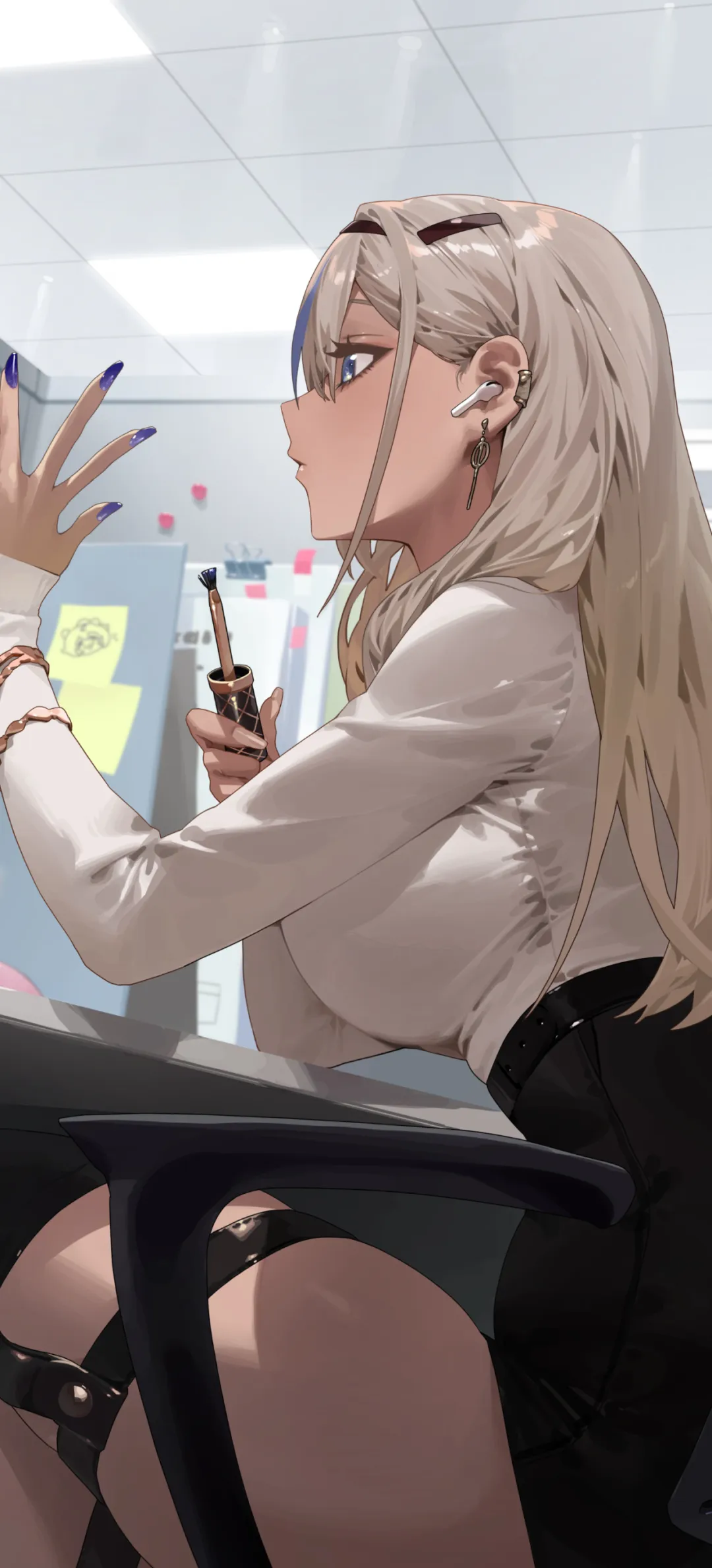 【动漫壁纸】鸣潮 鲁帕 兽耳美少女 银发超酷女仆 插画美图推荐 壁纸-第7张