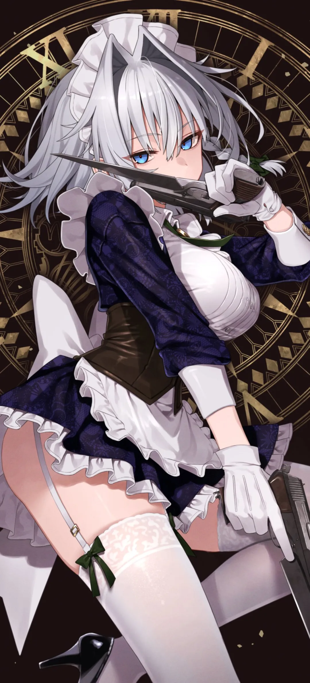 【动漫壁纸】鸣潮 鲁帕 兽耳美少女 银发超酷女仆 插画美图推荐 壁纸-第10张