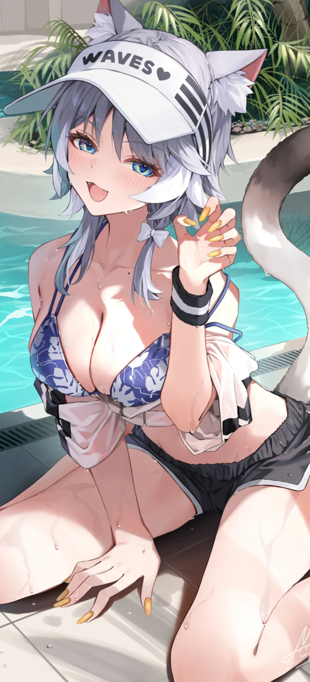 【动漫壁纸】蔚蓝档案 砂狼白子 FGO Saber 兽耳少女 原神 芙宁娜 插画美图推荐-公众号小姨ai