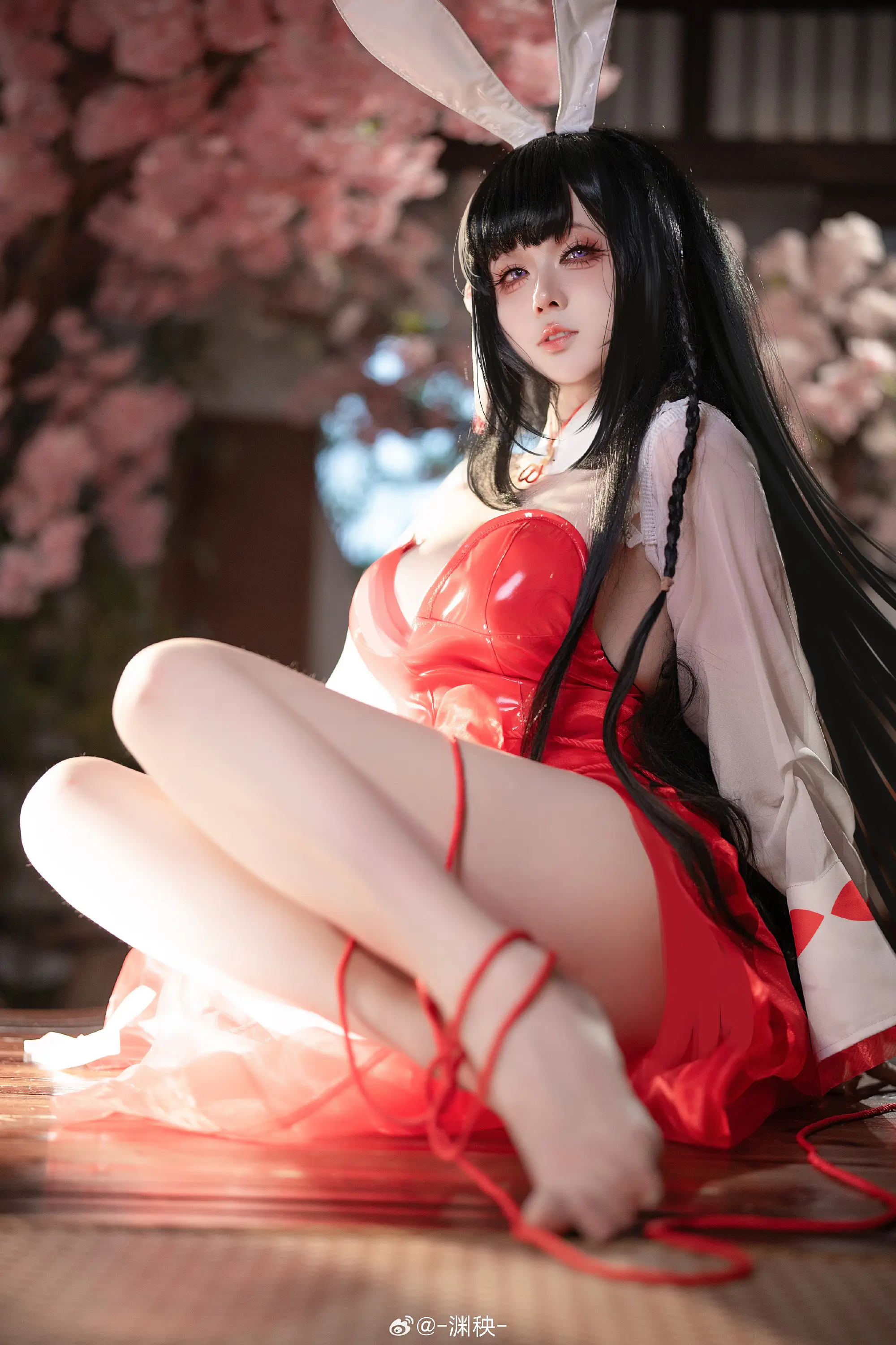 动漫Coser@-渊秧- 巫女兔cos-公众号小姨ai
