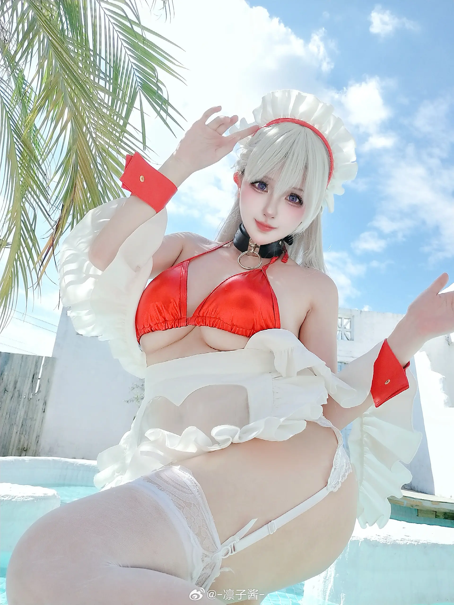cosplay 碧蓝航线 贝尔法斯特的花絮～@-凛子酱--公众号小姨ai