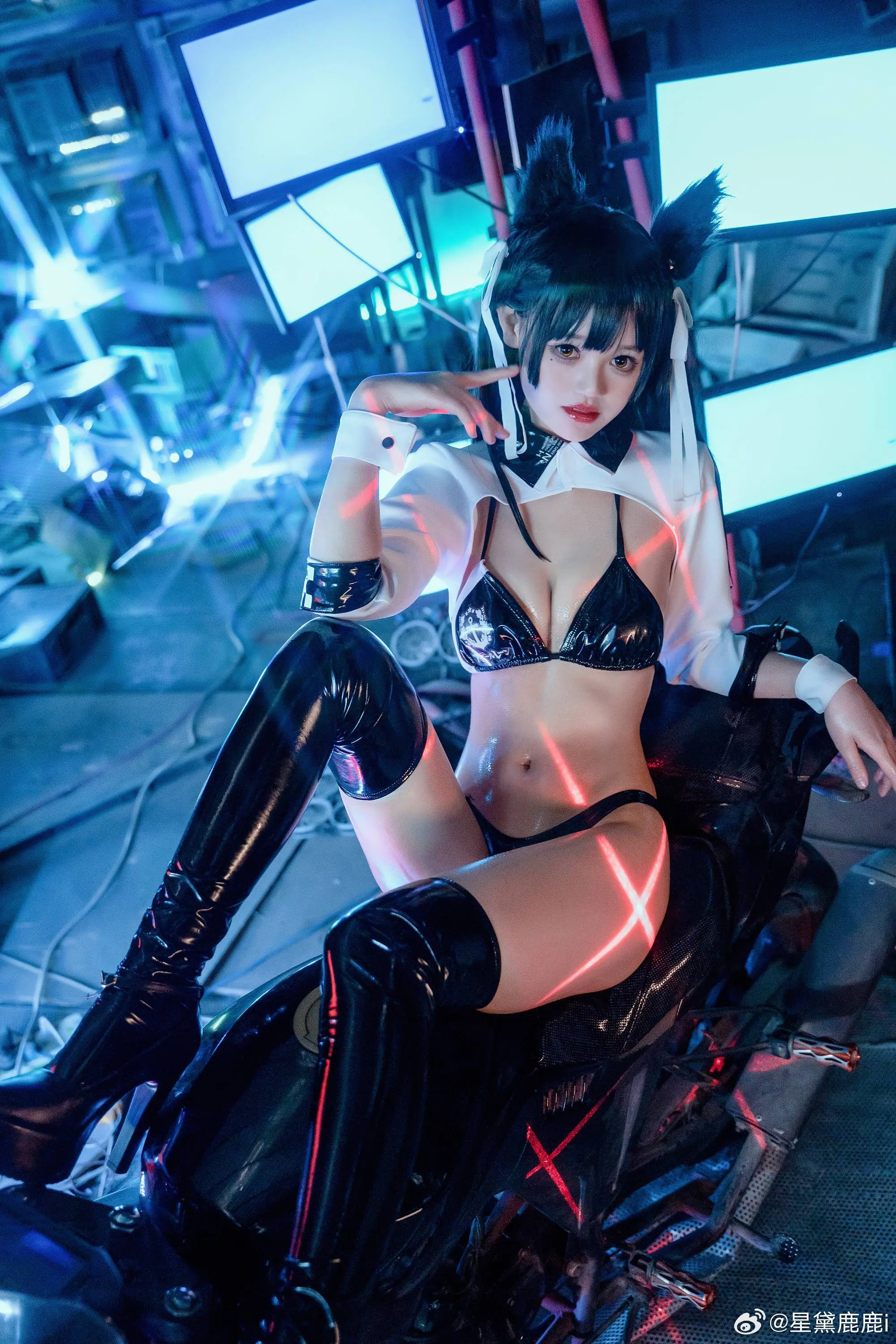 动漫Coser@星黛鹿鹿i 爱宕赛车服-公众号小姨ai