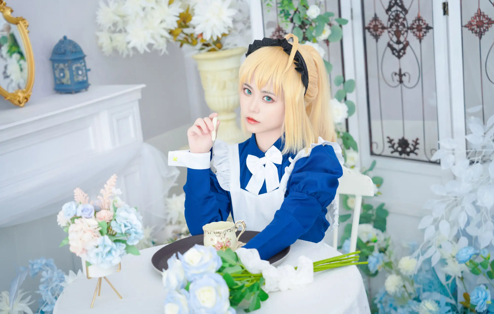 《Fate》X毛 女仆装cosplay-公众号小姨ai