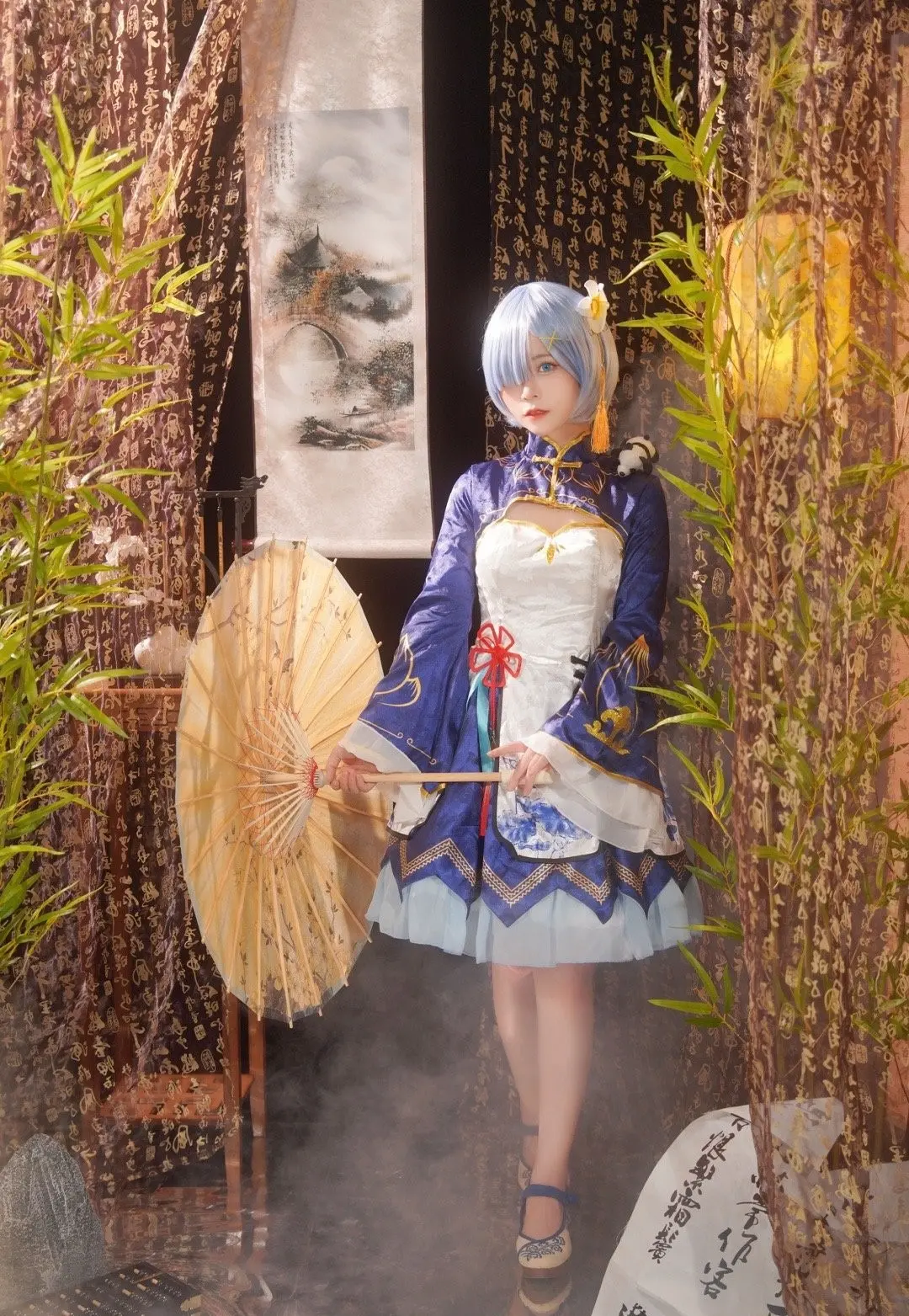 《Re：从零开始的异世界生活》雷姆cosplay-公众号小姨ai
