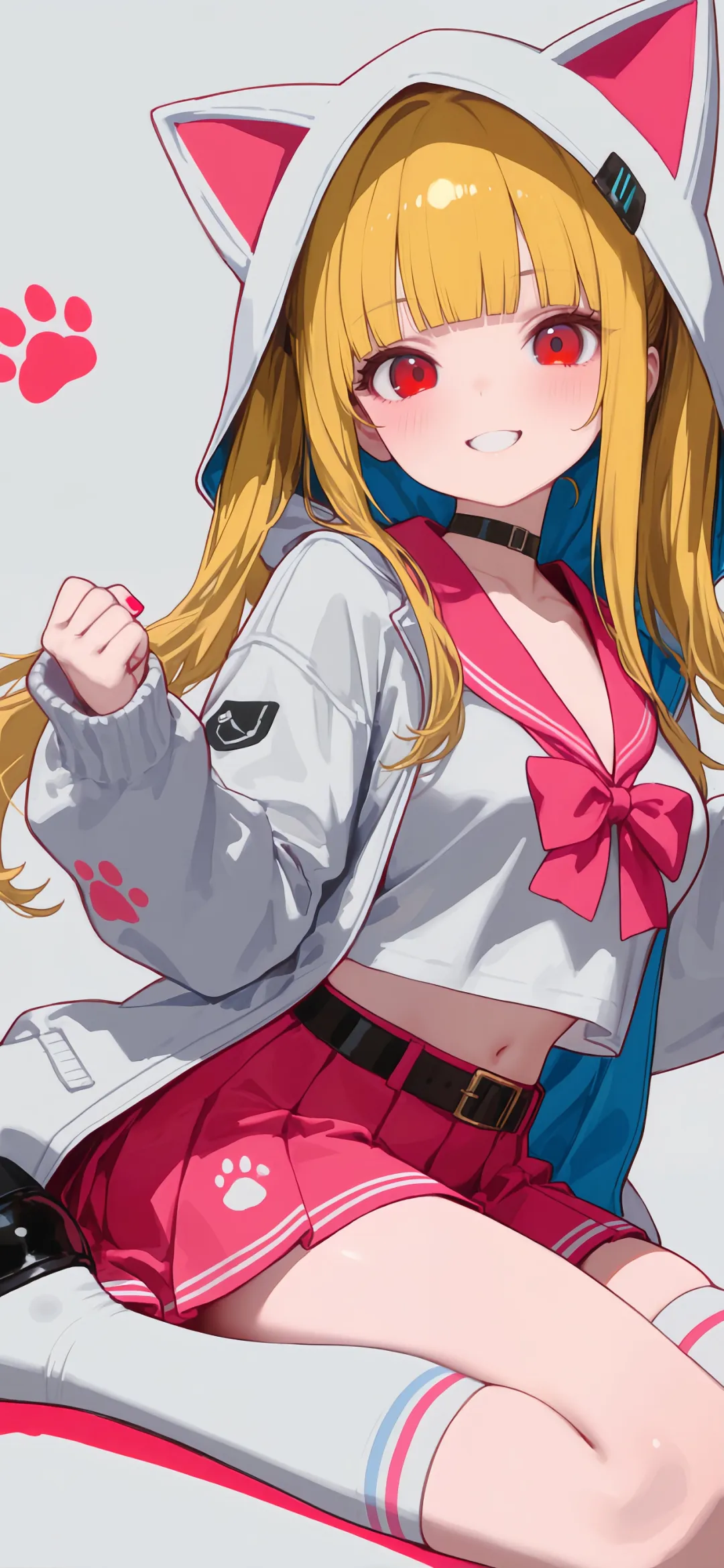 【动漫壁纸】JK短发少女 地雷系美少女 兽耳 萌妹子 壁纸-第5张