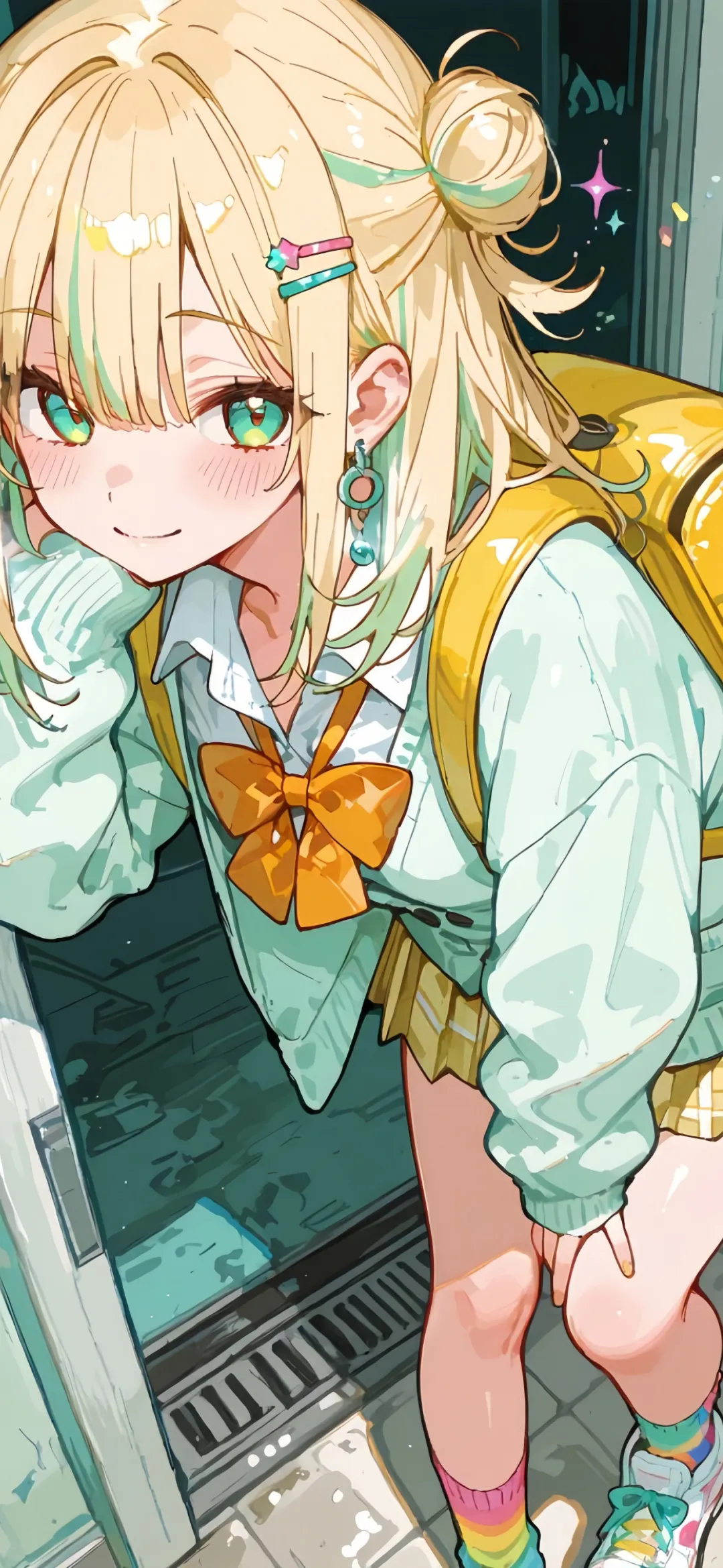【动漫壁纸】JK短发少女 地雷系美少女 兽耳 萌妹子 壁纸-第6张