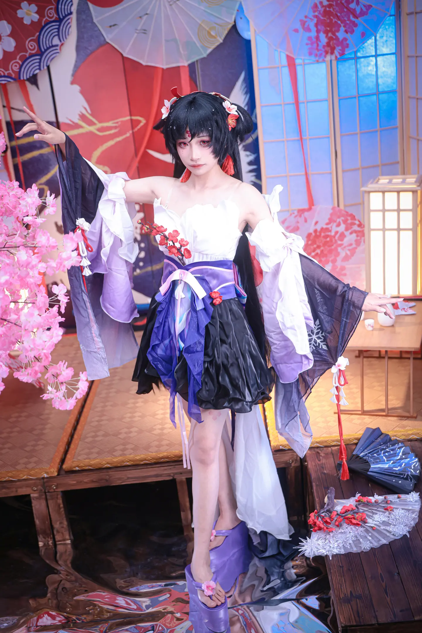 《阴阳师》不知火 疏影落雪cos-公众号小姨ai